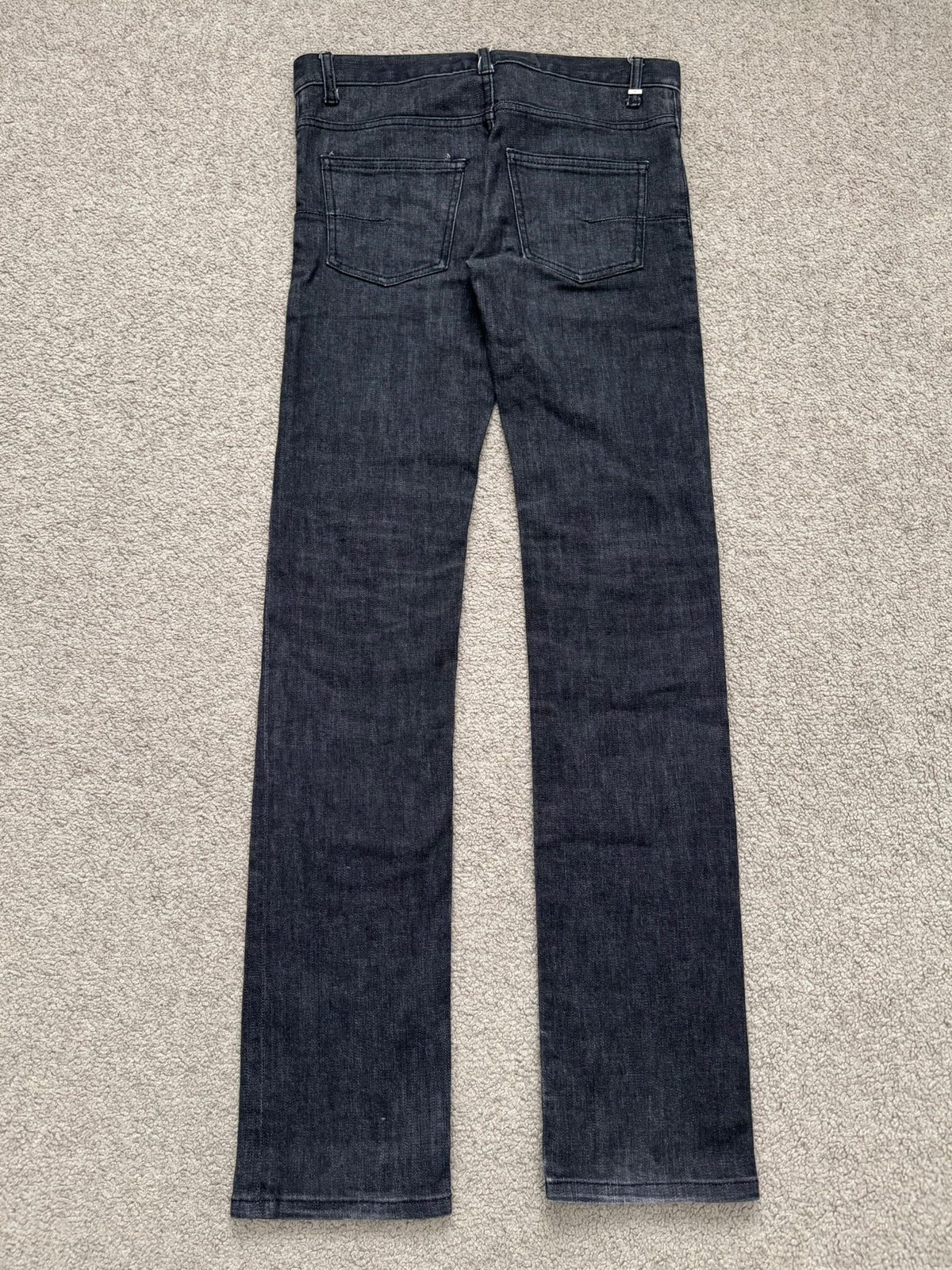 AW06 Dior Homme by Hedi Slimane MIJ Black Glitter Denim Jeans