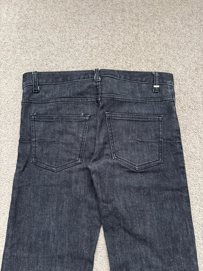 AW06 Dior Homme by Hedi Slimane MIJ Black Glitter Denim Jeans