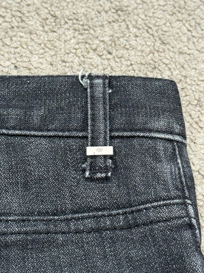 AW06 Dior Homme by Hedi Slimane MIJ Black Glitter Denim Jeans