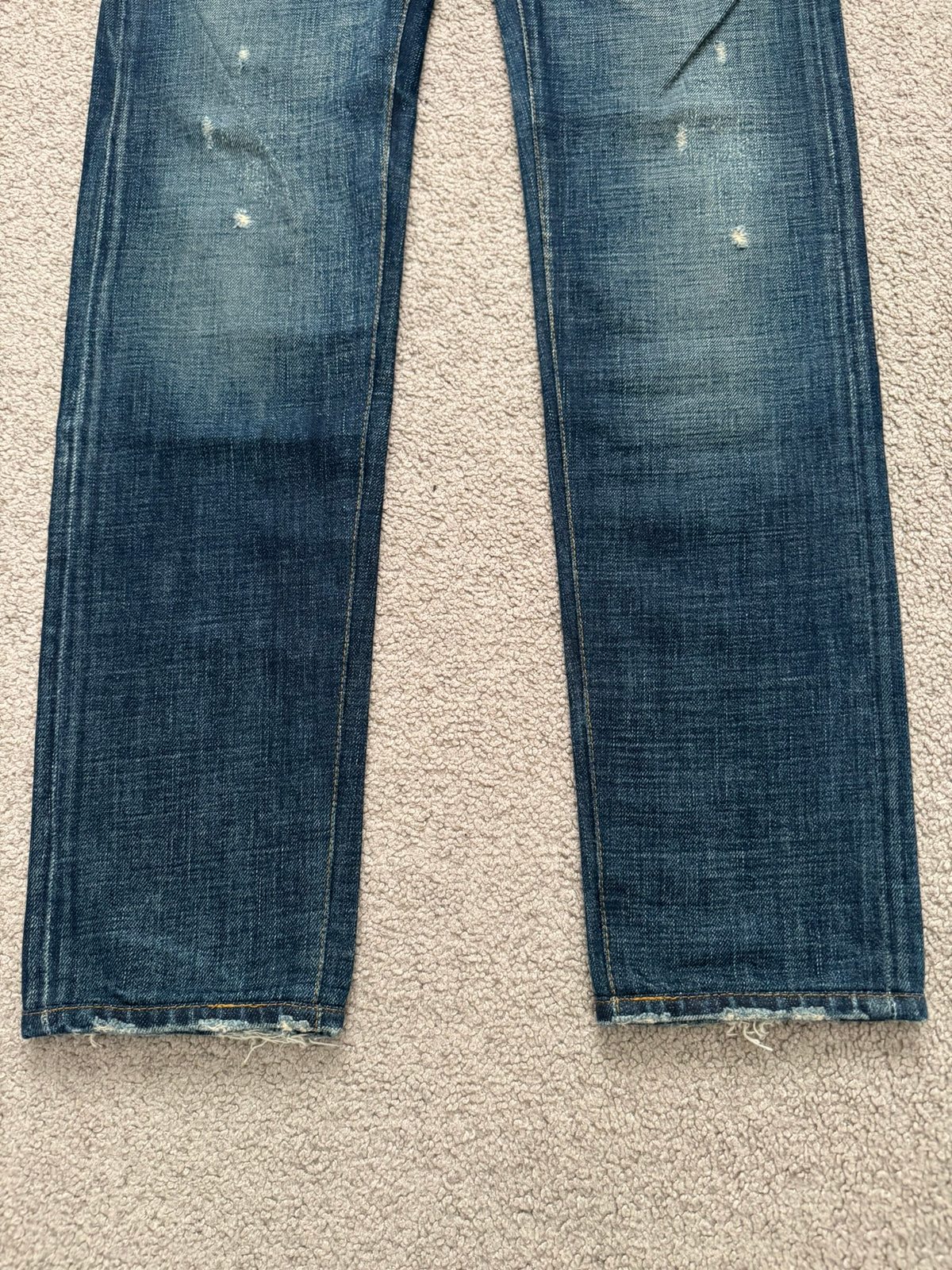 AW06 Dior Homme by Hedi Slimane Dust Wash Distressed Denim Jeans