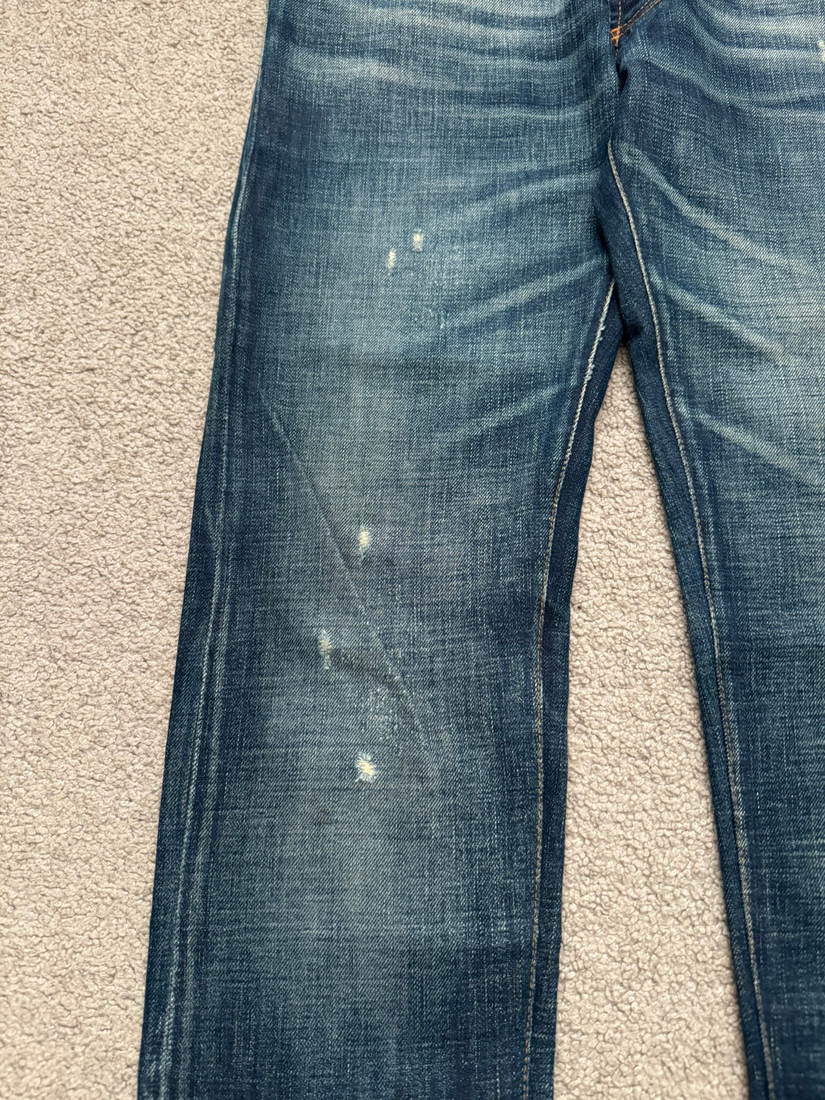 AW06 Dior Homme by Hedi Slimane Dust Wash Distressed Denim Jeans