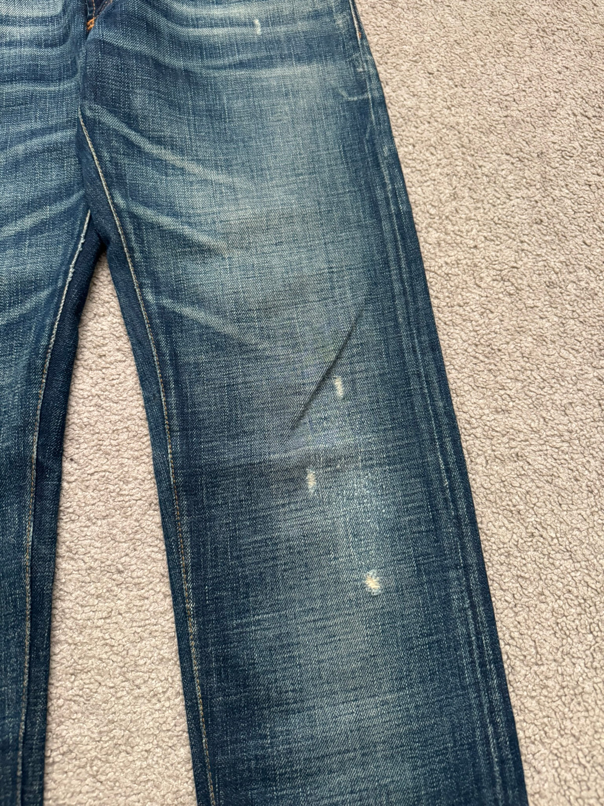 AW06 Dior Homme by Hedi Slimane Dust Wash Distressed Denim Jeans