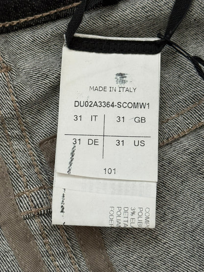 FW21 Rick Owens DRKSHDW Black Wax Hybrid Tyrone Denim Jeans