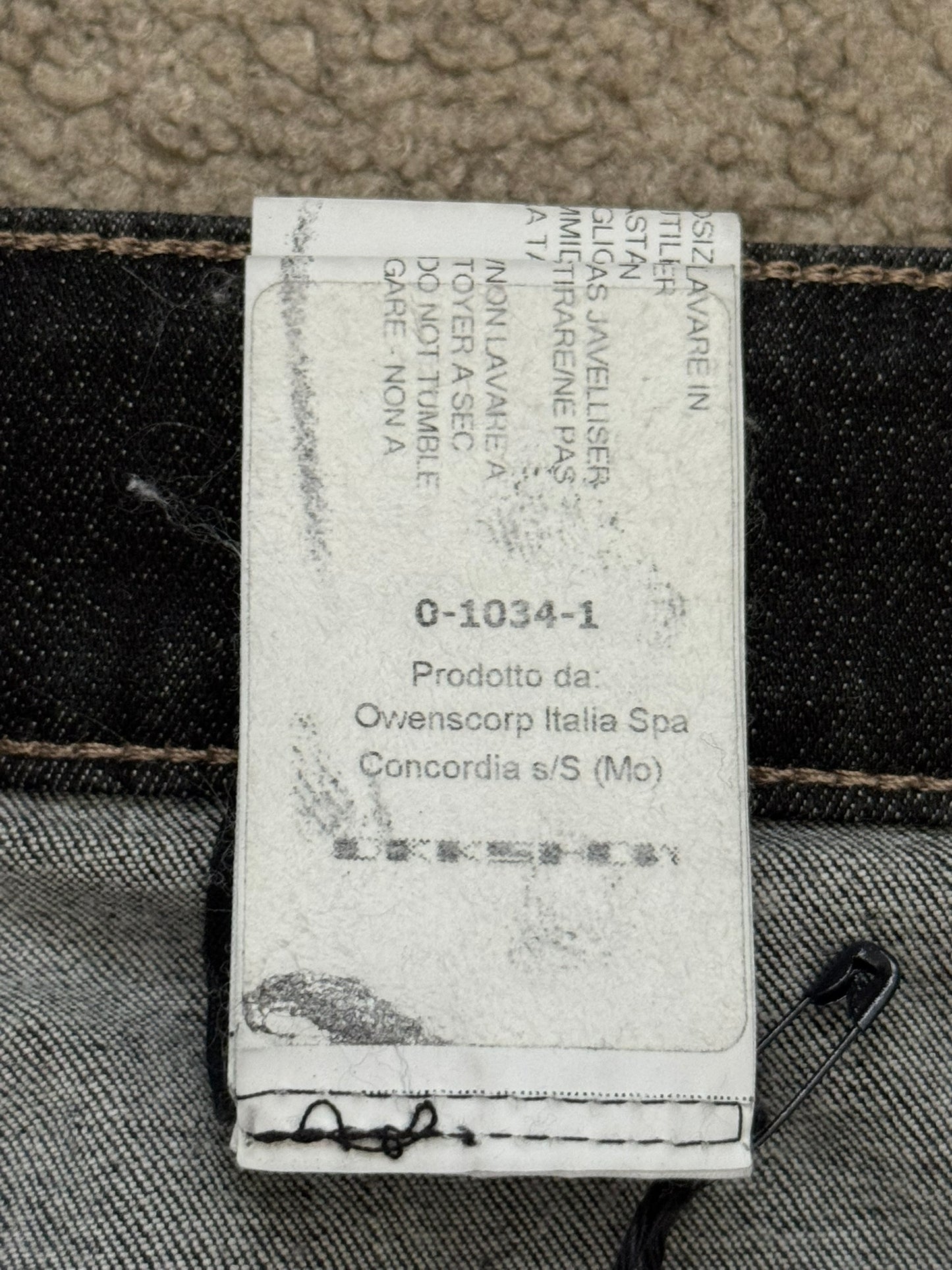 FW21 Rick Owens DRKSHDW Black Wax Hybrid Tyrone Denim Jeans