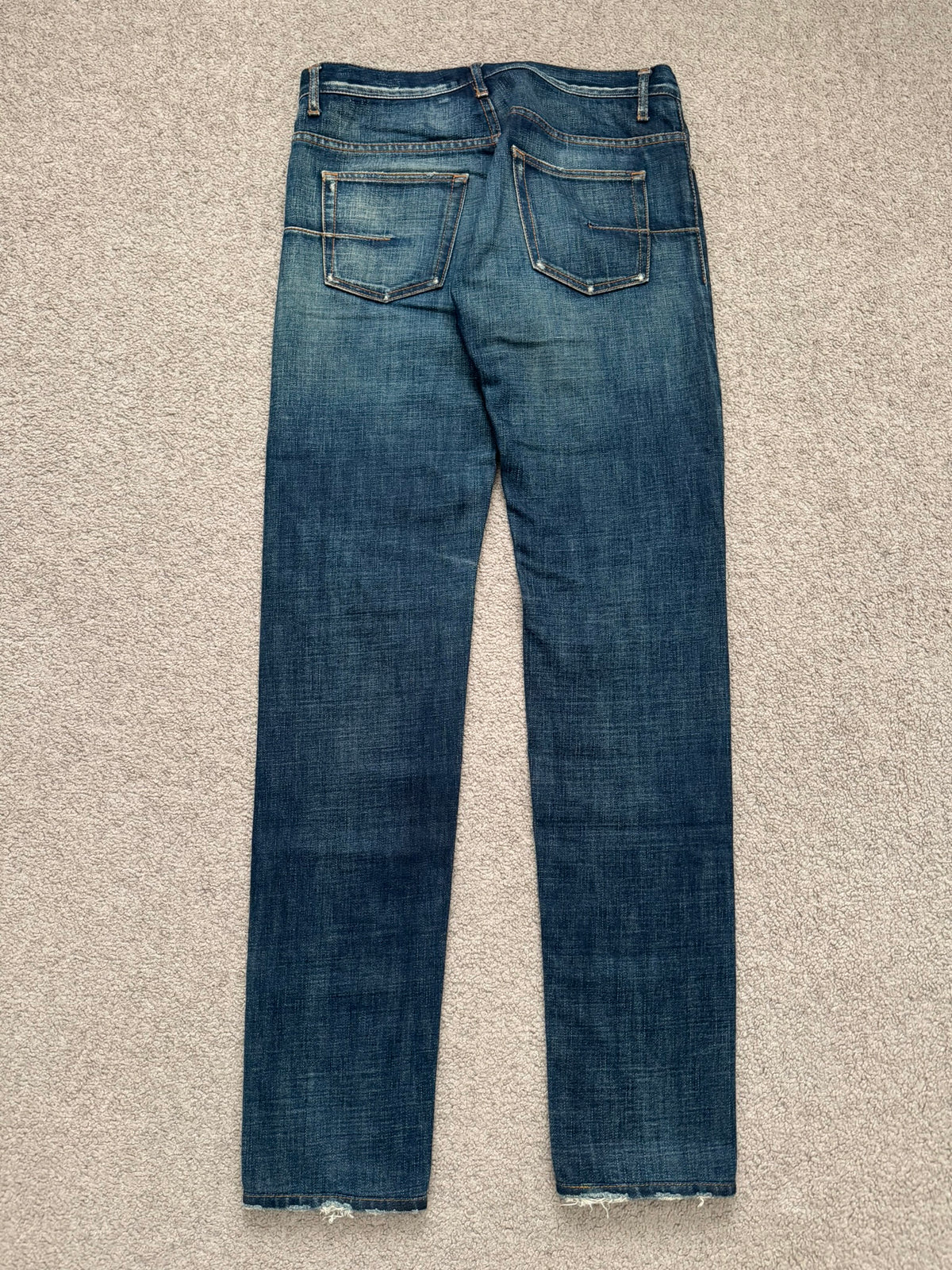 AW06 Dior Homme by Hedi Slimane Dust Wash Distressed Denim Jeans