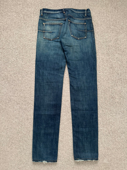 AW06 Dior Homme by Hedi Slimane Dust Wash Distressed Denim Jeans