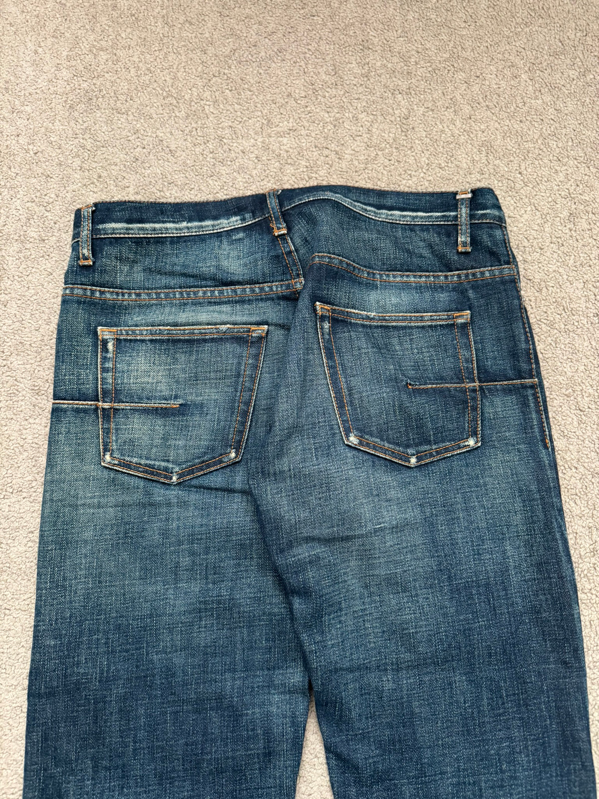 AW06 Dior Homme by Hedi Slimane Dust Wash Distressed Denim Jeans