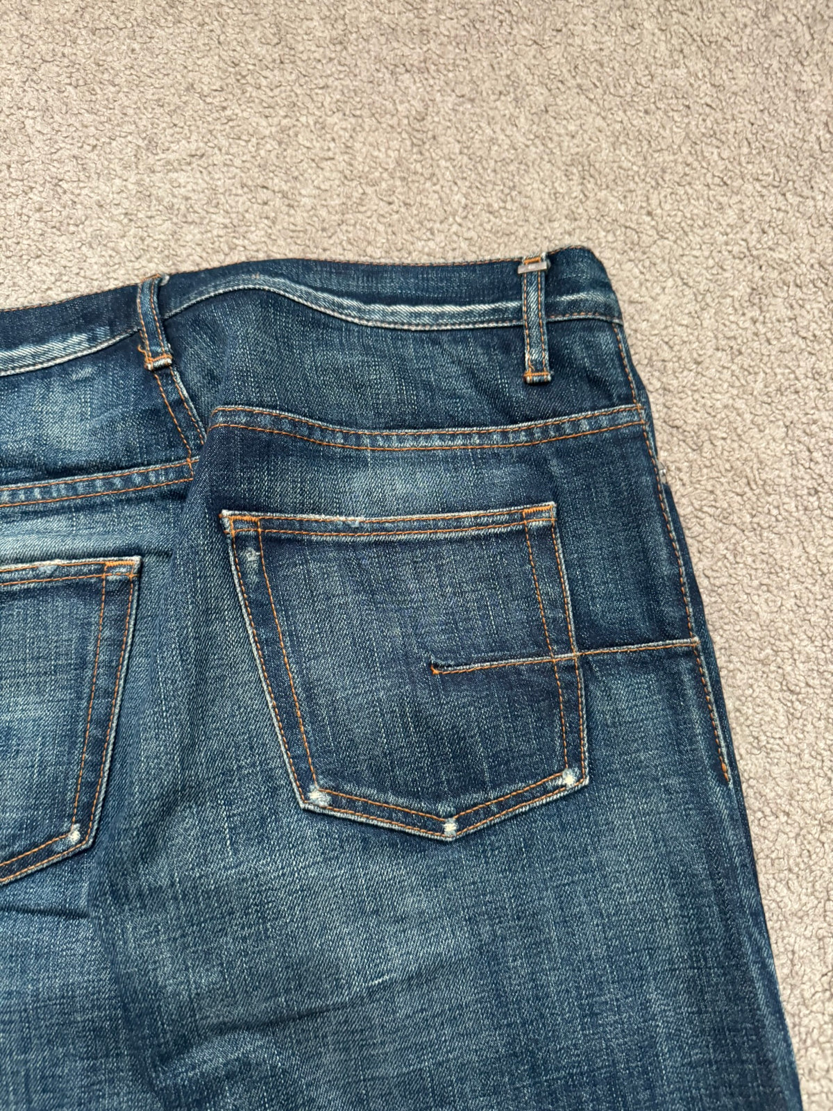 AW06 Dior Homme by Hedi Slimane Dust Wash Distressed Denim Jeans