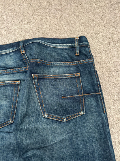 AW06 Dior Homme by Hedi Slimane Dust Wash Distressed Denim Jeans