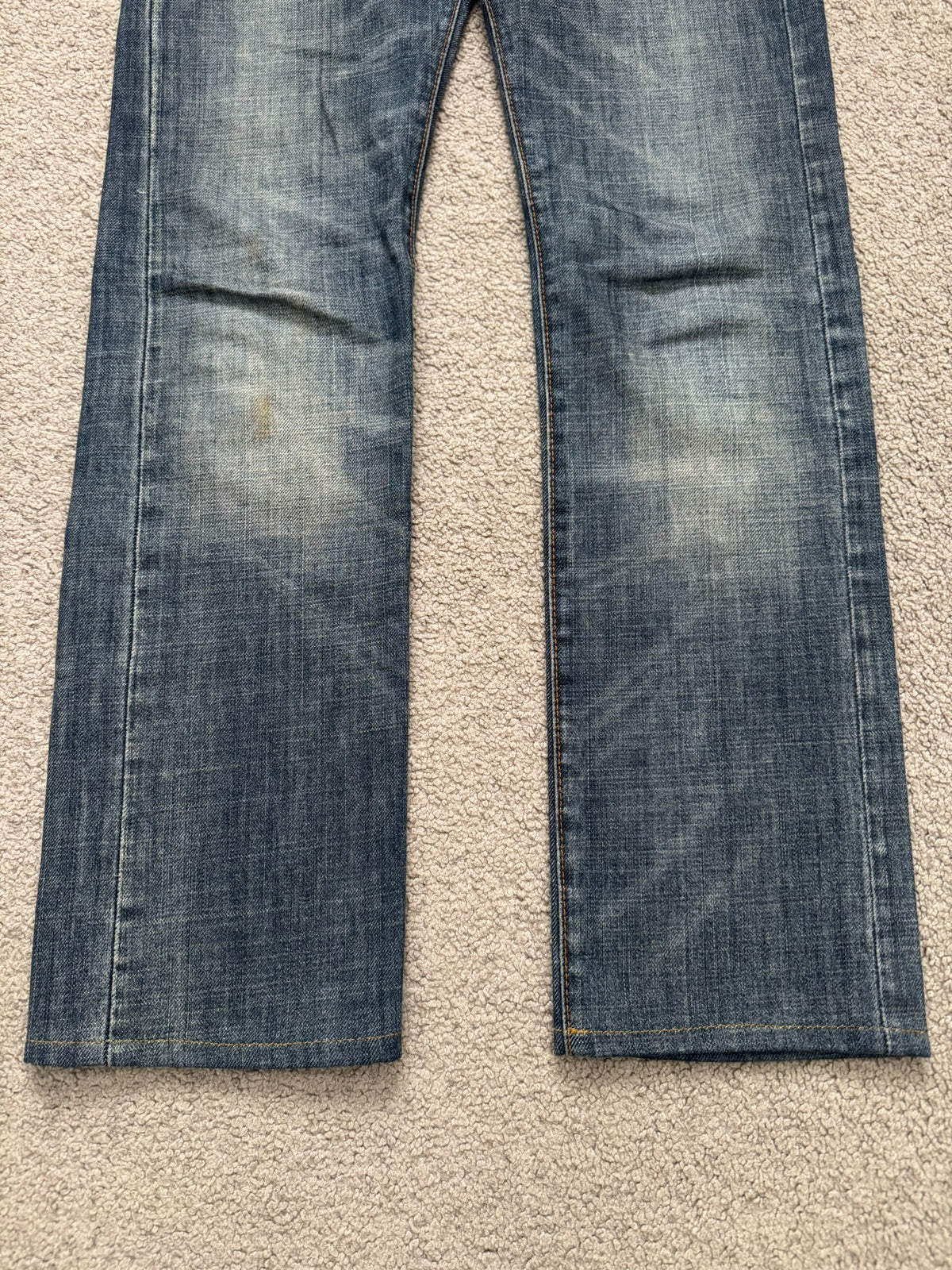 SS07 Dior Homme by Hedi Slimane Faded Washed Denim Jeans