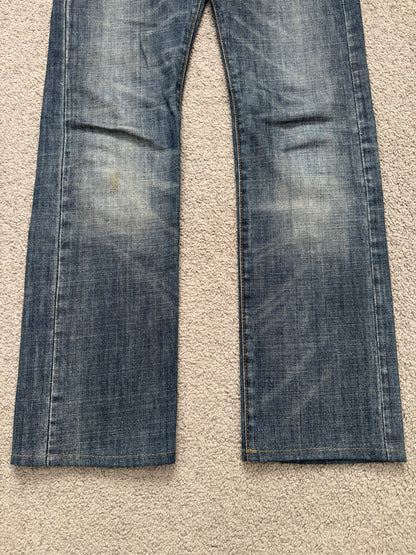 SS07 Dior Homme by Hedi Slimane Faded Washed Denim Jeans