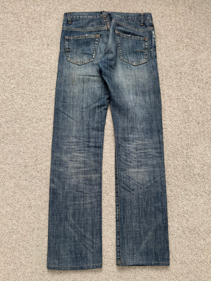 SS07 Dior Homme by Hedi Slimane Faded Washed Denim Jeans