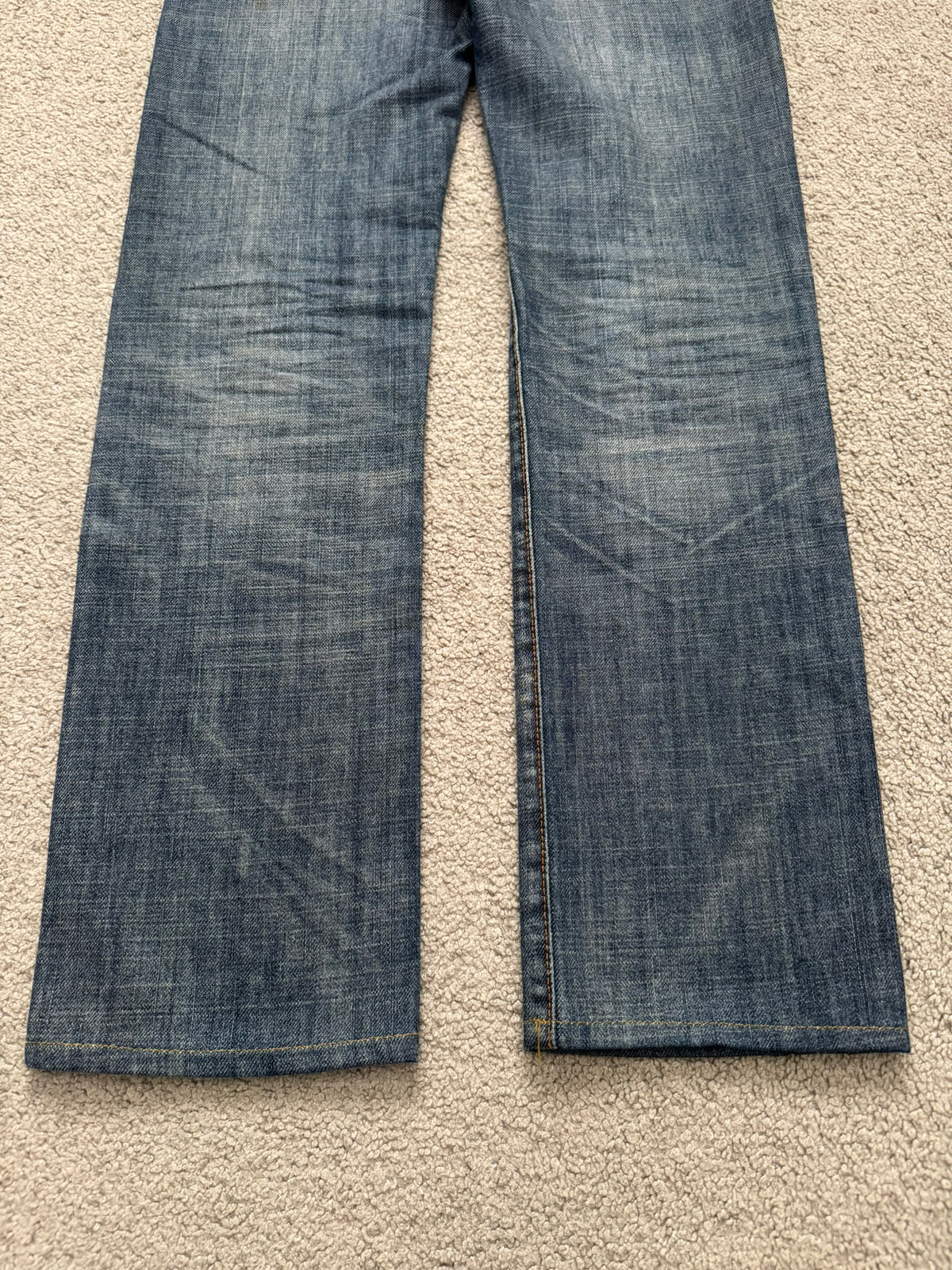 SS07 Dior Homme by Hedi Slimane Faded Washed Denim Jeans