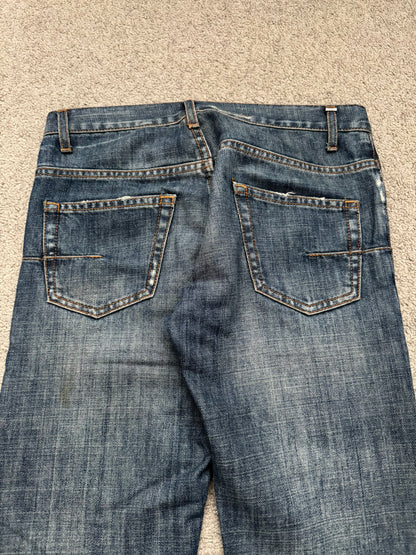 SS07 Dior Homme by Hedi Slimane Faded Washed Denim Jeans