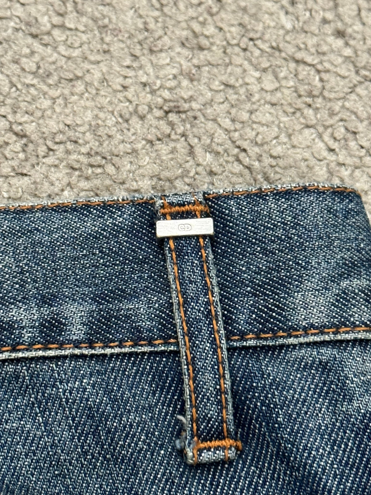 SS07 Dior Homme by Hedi Slimane Faded Washed Denim Jeans