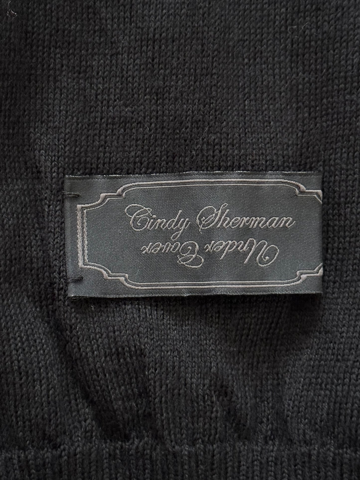 SS20 Undercover Cindy Sherman Zip Abstract Wool Knit Sweater