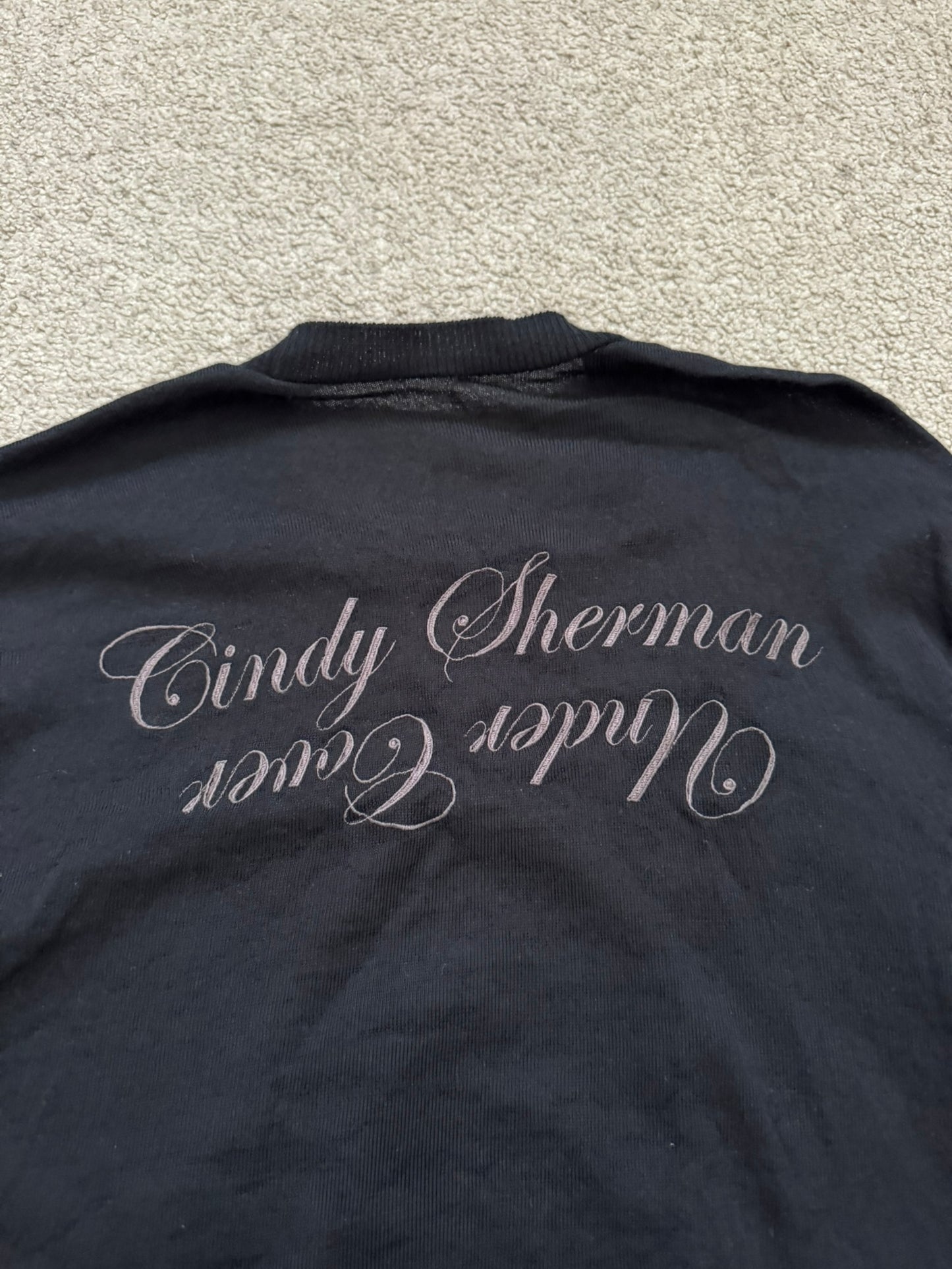 SS20 Undercover Cindy Sherman Zip Abstract Wool Knit Sweater