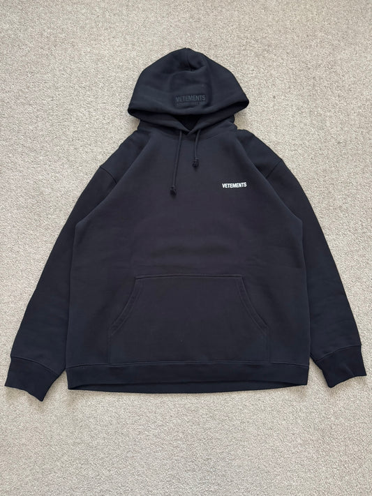 FW21 Vetements Double Sided Logo Pullover Hoodie