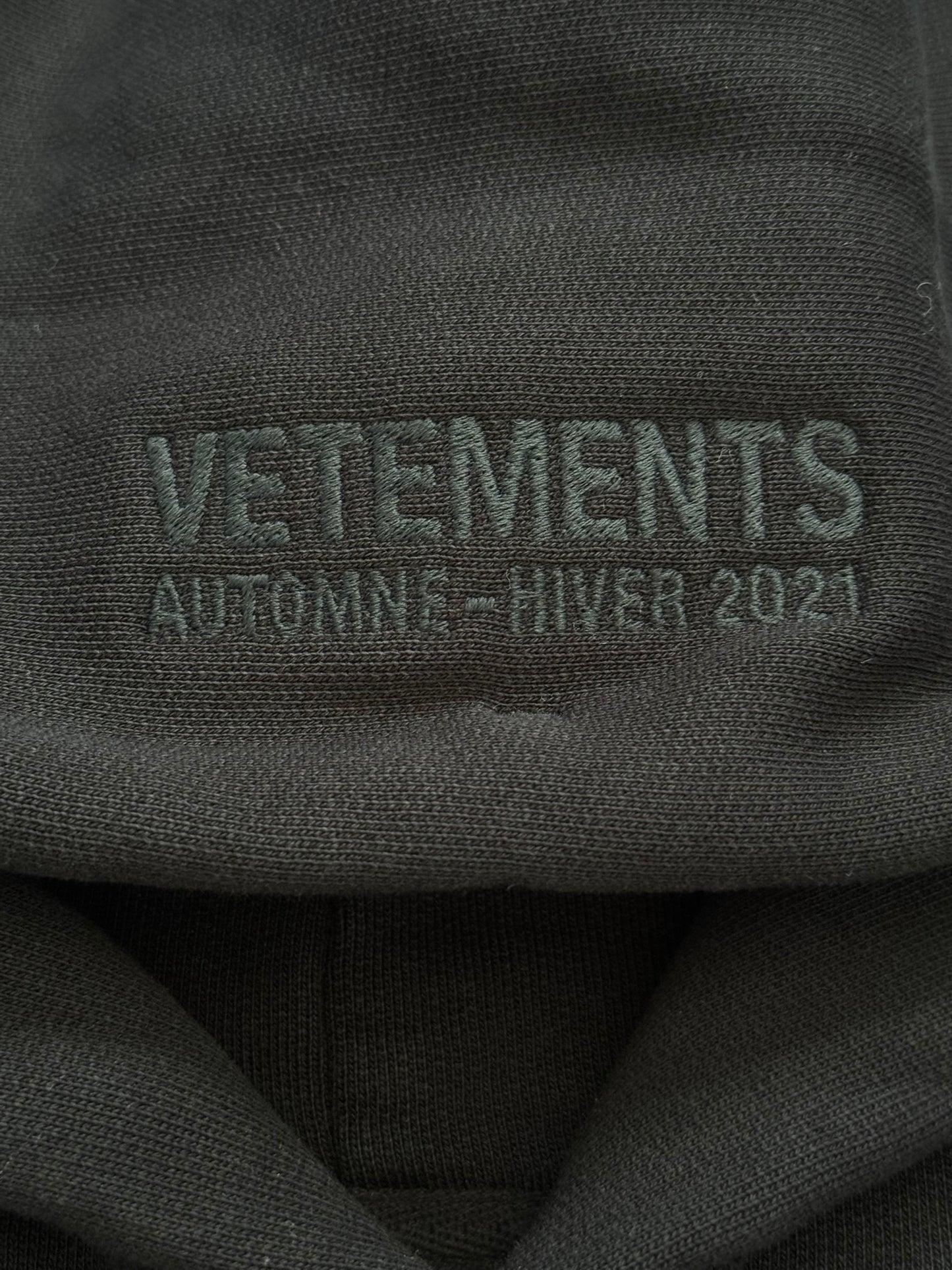 FW21 Vetements Double Sided Logo Pullover Hoodie