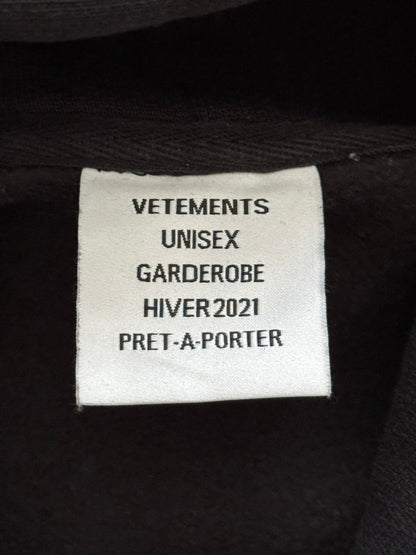 FW21 Vetements Double Sided Logo Pullover Hoodie