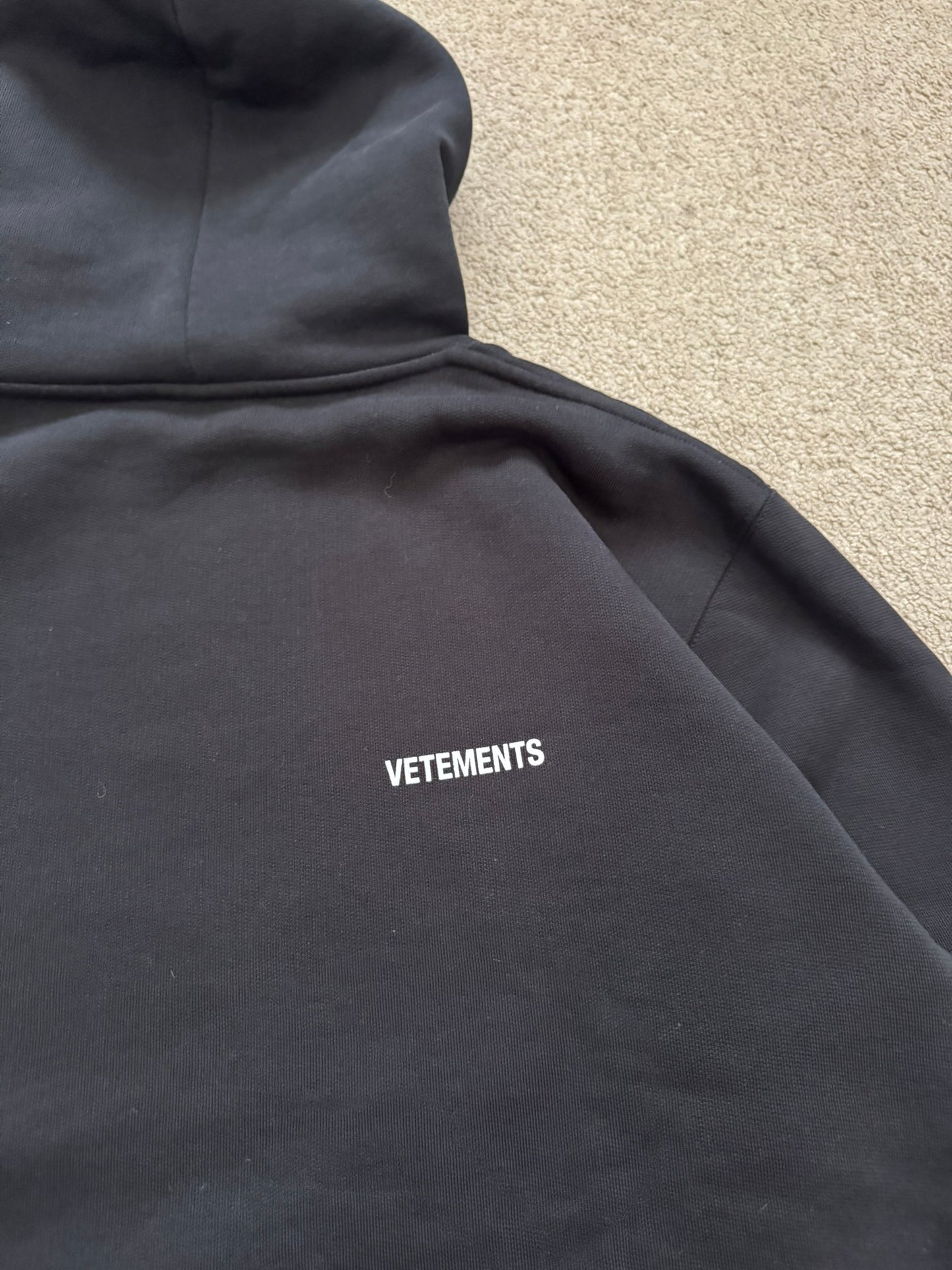 FW21 Vetements Double Sided Logo Pullover Hoodie
