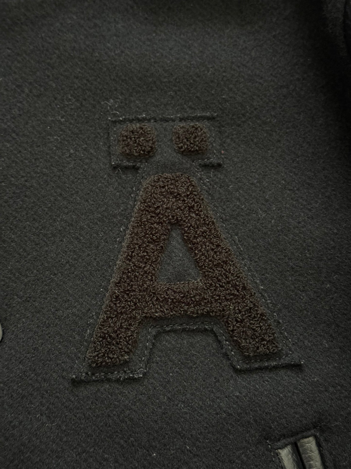 FW12 Undercover "Geräusch" Hooded Varsity Bomber Jacket