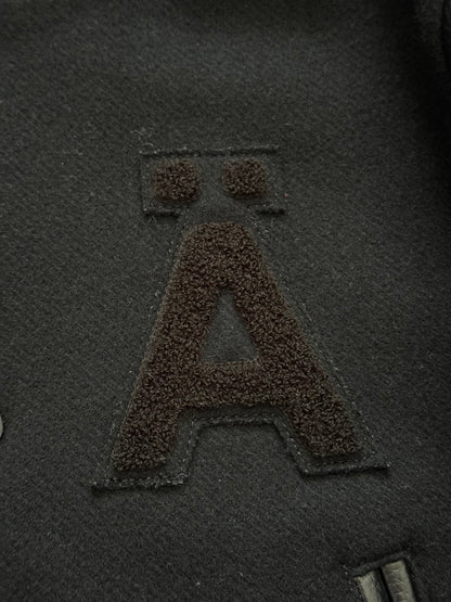 FW12 Undercover "Geräusch" Hooded Varsity Bomber Jacket