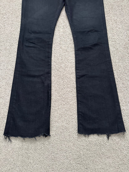 FW18 Saint Laurent Paris Black D17 Bootcut Flared Denim Jeans