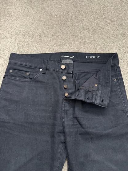FW18 Saint Laurent Paris Black D17 Bootcut Flared Denim Jeans