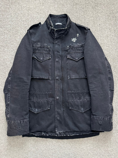 SS11 Balmain by Christophe Decarnin Embellished Distressed M-65 Field Jacket