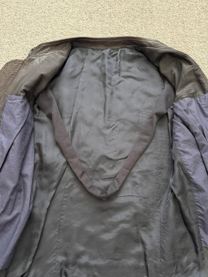 SS11 Rick Owens “Anthem” Intarsia Lambskin Leather Jacket