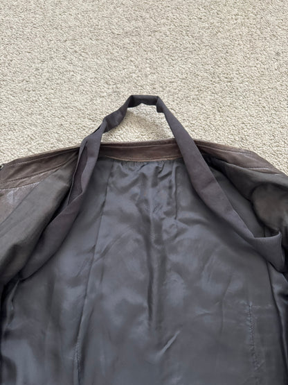 SS11 Rick Owens “Anthem” Intarsia Lambskin Leather Jacket