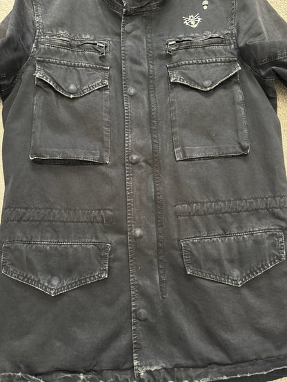 SS11 Balmain by Christophe Decarnin Embellished Distressed M-65 Field Jacket