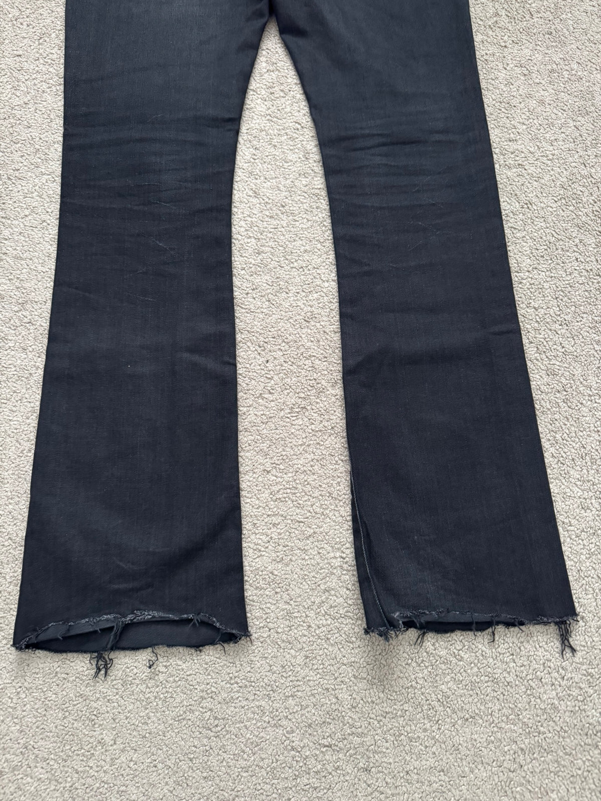 FW18 Saint Laurent Paris Black D17 Bootcut Flared Denim Jeans