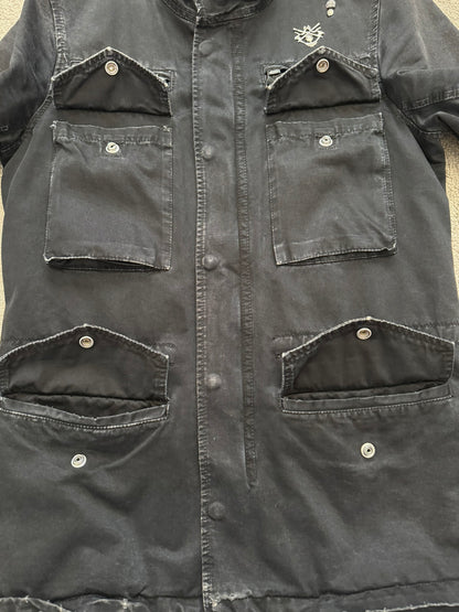 SS11 Balmain by Christophe Decarnin Embellished Distressed M-65 Field Jacket
