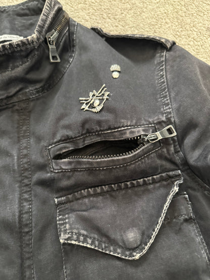SS11 Balmain by Christophe Decarnin Embellished Distressed M-65 Field Jacket