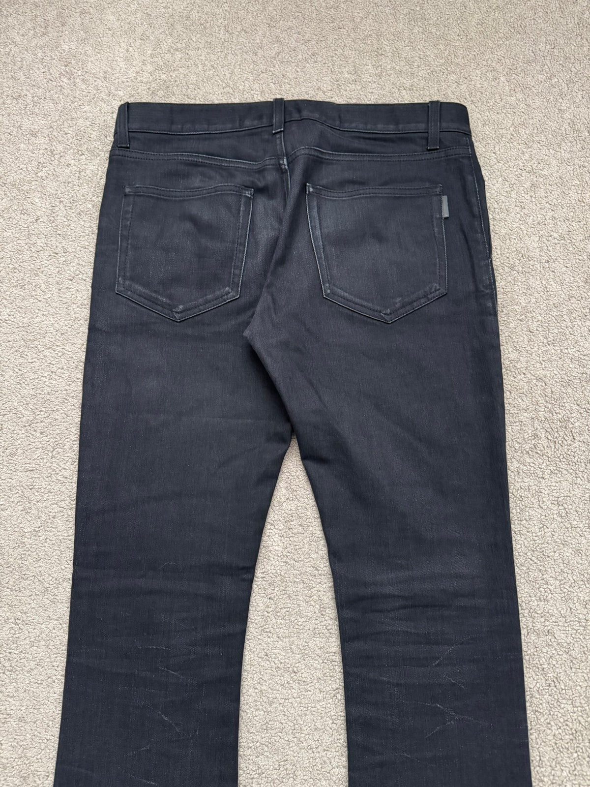 FW18 Saint Laurent Paris Black D17 Bootcut Flared Denim Jeans