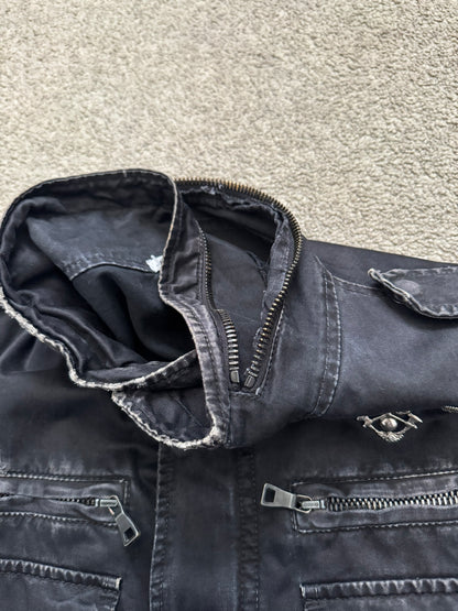 SS11 Balmain by Christophe Decarnin Embellished Distressed M-65 Field Jacket