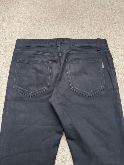 FW18 Saint Laurent Paris Black D17 Bootcut Flared Denim Jeans