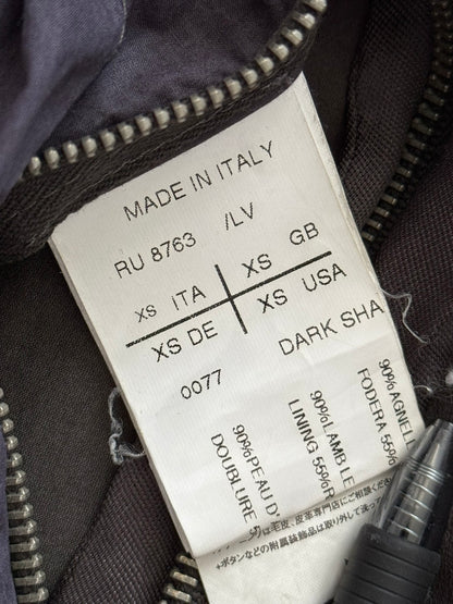 SS11 Rick Owens “Anthem” Intarsia Lambskin Leather Jacket