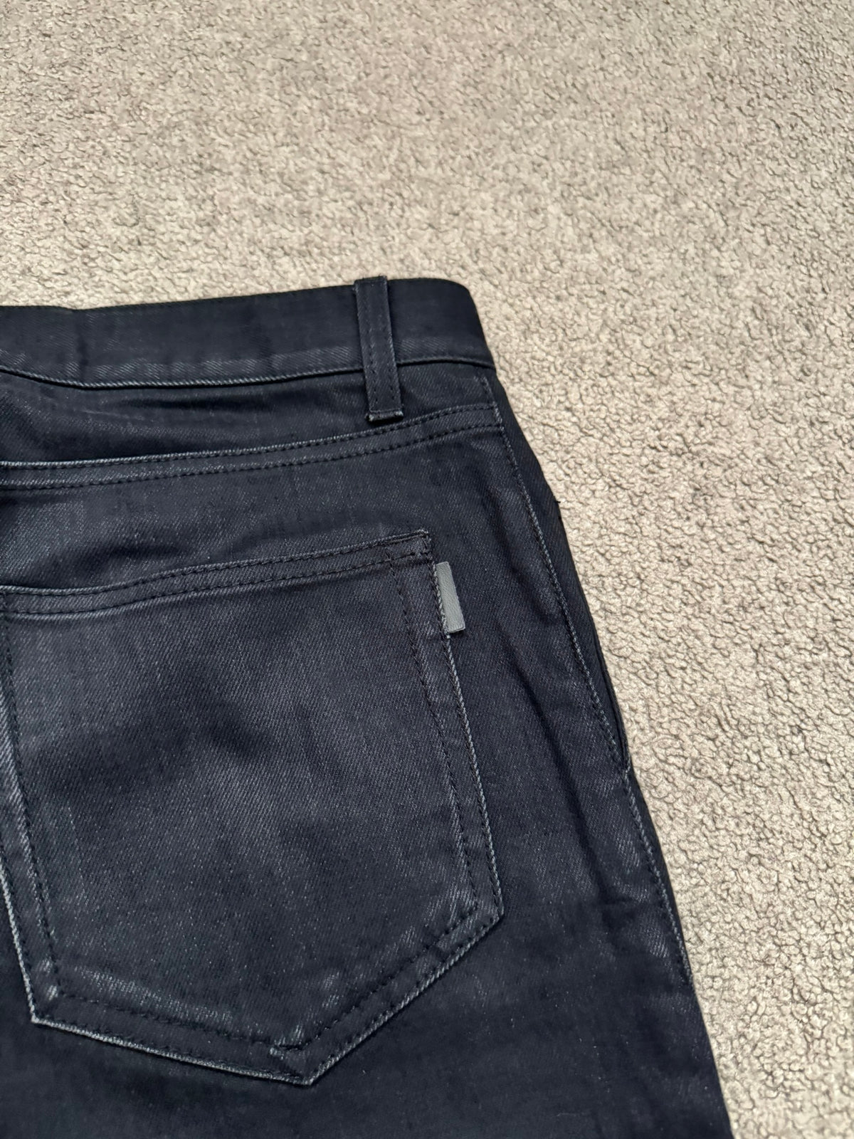 FW18 Saint Laurent Paris Black D17 Bootcut Flared Denim Jeans