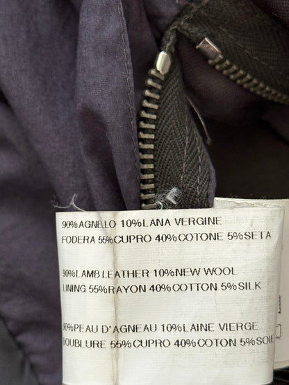 SS11 Rick Owens “Anthem” Intarsia Lambskin Leather Jacket