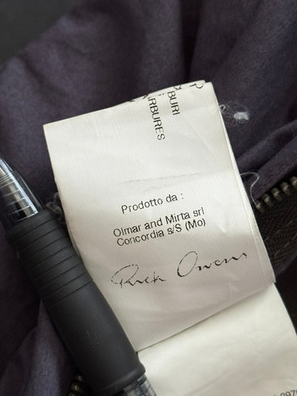 SS11 Rick Owens “Anthem” Intarsia Lambskin Leather Jacket