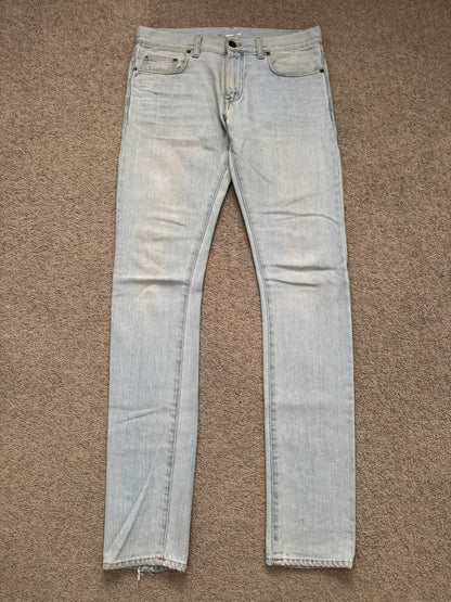 SS14 Saint Laurent by Hedi Slimane Light Washed D02 Denim Jeans