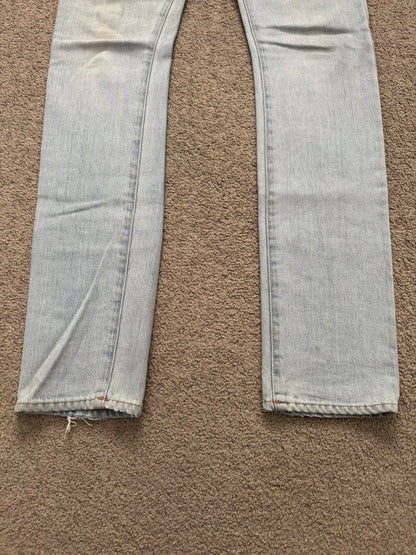 SS14 Saint Laurent by Hedi Slimane Light Washed D02 Denim Jeans