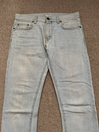 SS14 Saint Laurent by Hedi Slimane Light Washed D02 Denim Jeans