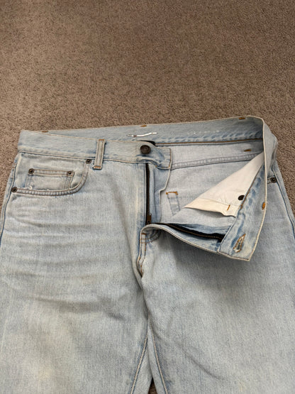 SS14 Saint Laurent by Hedi Slimane Light Washed D02 Denim Jeans