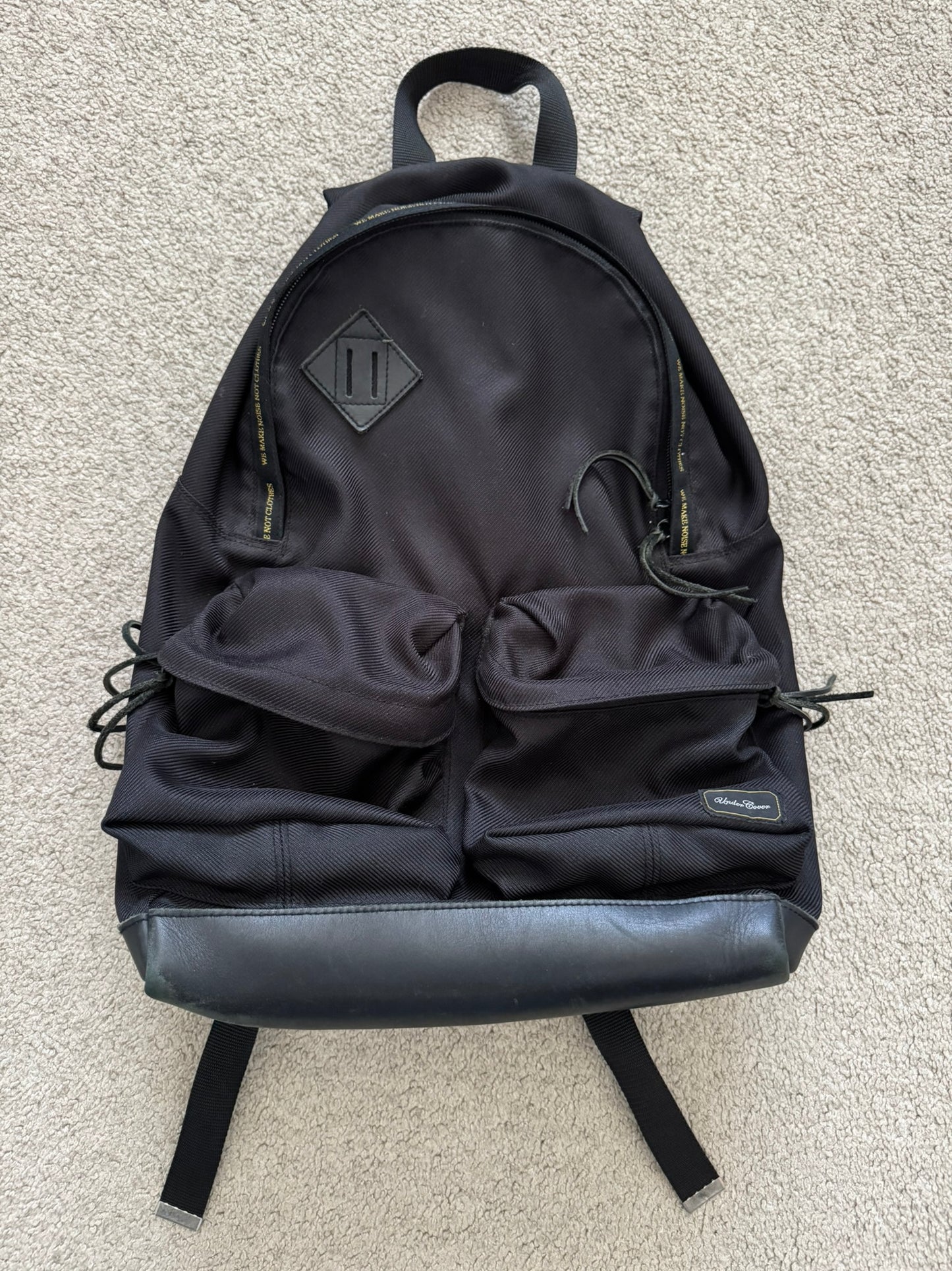 AW11 Undercover "We Make Noise Not Clothes" Cargo Backpack