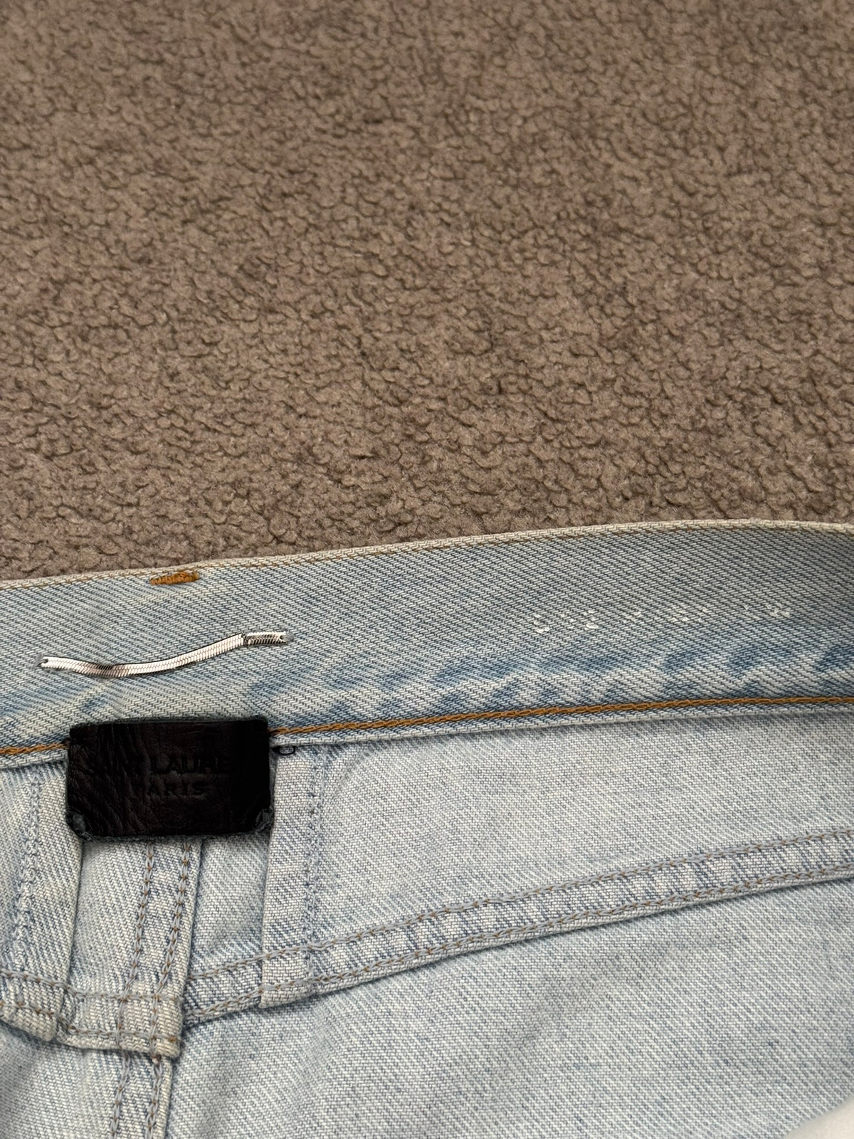 SS14 Saint Laurent by Hedi Slimane Light Washed D02 Denim Jeans