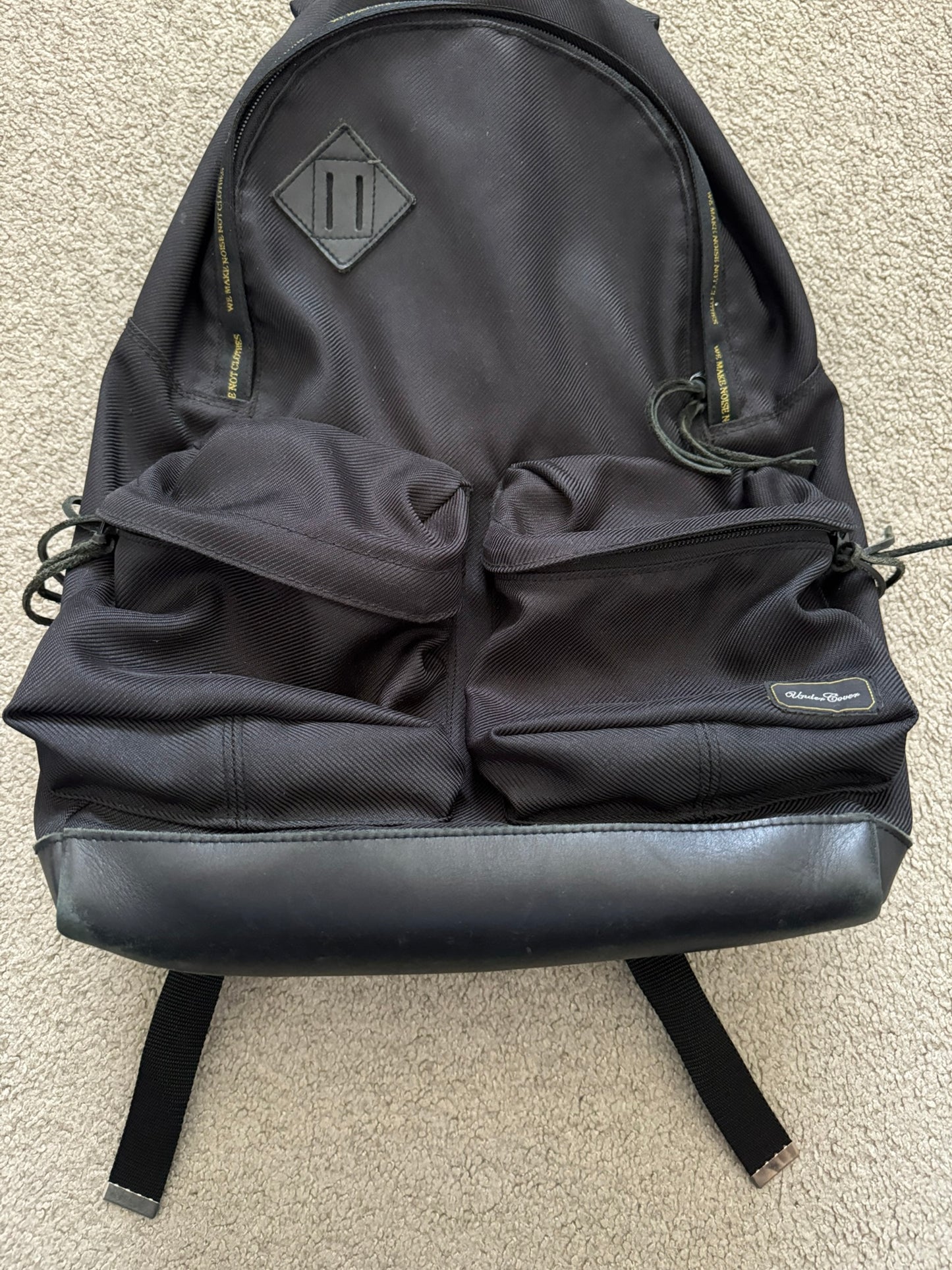 AW11 Undercover "We Make Noise Not Clothes" Cargo Backpack